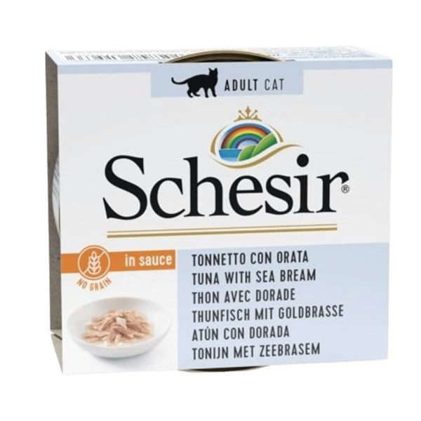 Schesir Broth Ton Balıklı ve Karidesli Et Suyunda Yetişkin Kedi Konservesi 70gr