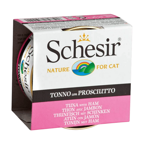 Schesir Jelly Ton Balığı ve Jambon Jöle İçinde Yetişkin Kedi Konservesi 85gr