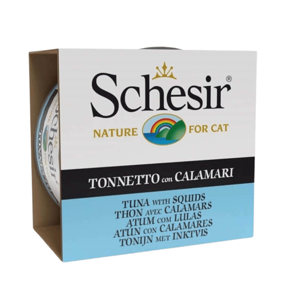 Schesir Jelly Ton Balığı ve Kalamar Jöle İçinde Yetişkin Kedi Konservesi 85gr