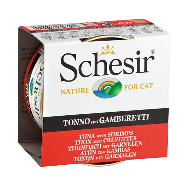 Schesir Jelly Ton Balığı ve Karides Jöle İçinde Yetişkin Kedi Konservesi 85gr