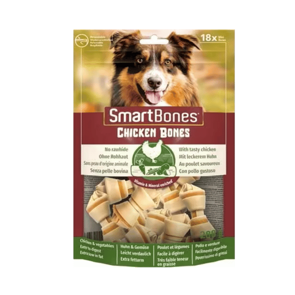 SmartBones Köpek Ödül Kemiği Tavuklu Mini (18li) 228g