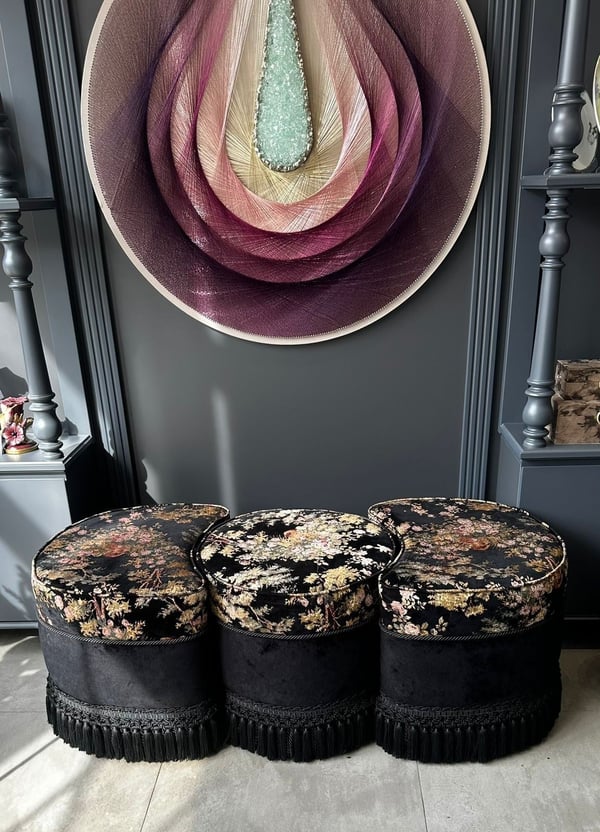 120 cm 3'lü Puf - Ön sipariş