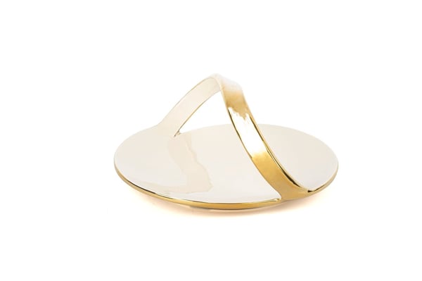Gold Krem Dalga Kulp Sunum