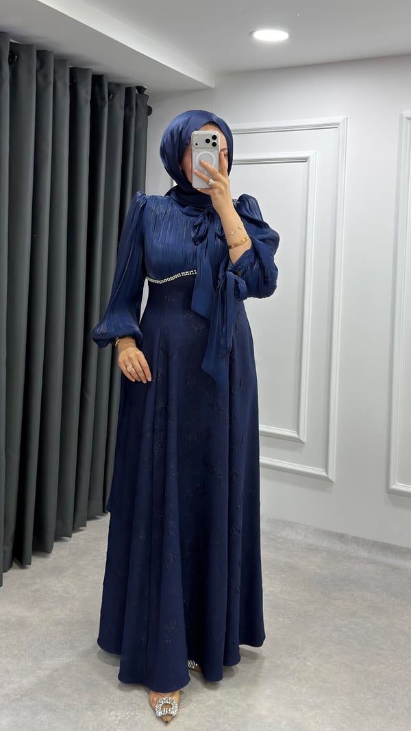 Belinay Elbise | Lacivert