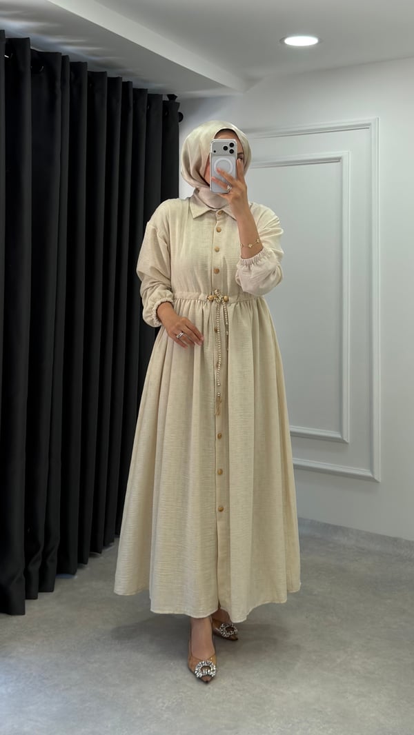 Fazilet Elbise | Bej