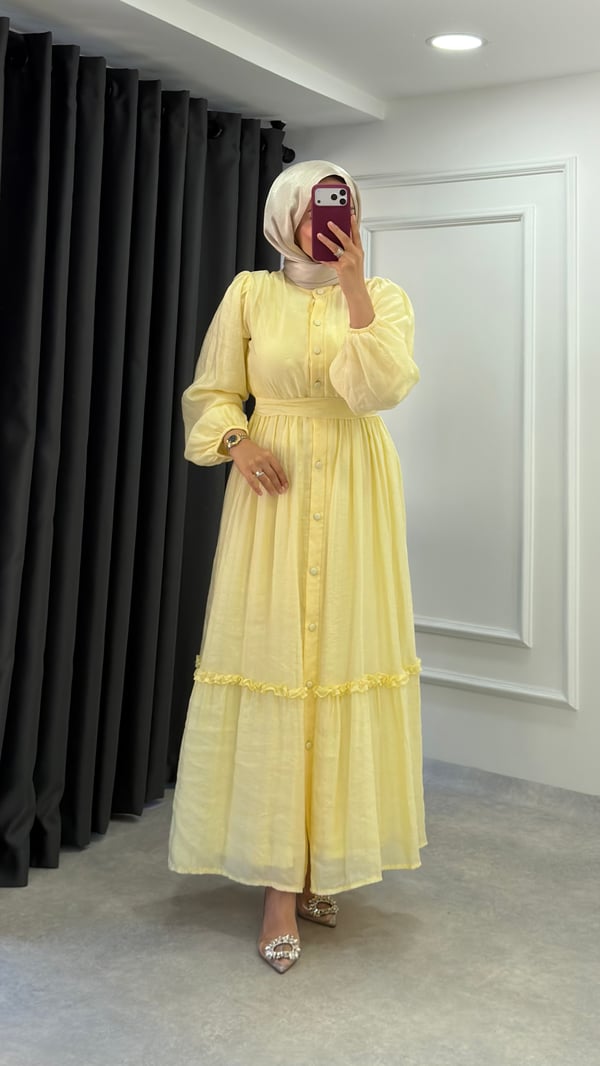 Kardelen Elbise | Sarı