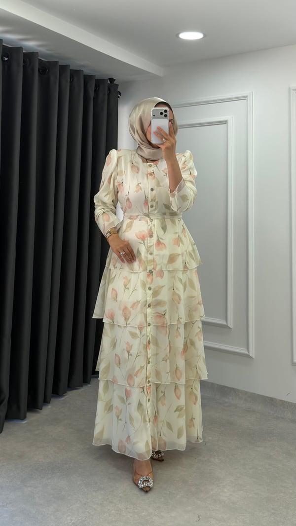 Royal Elbise | Bej