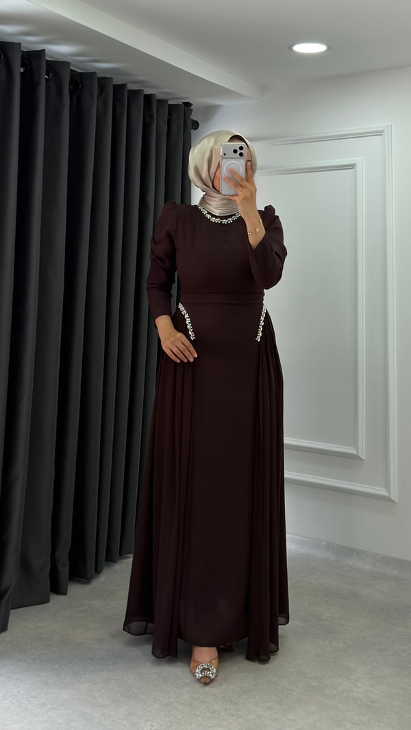 Sabiha Elbise | Kahverengi