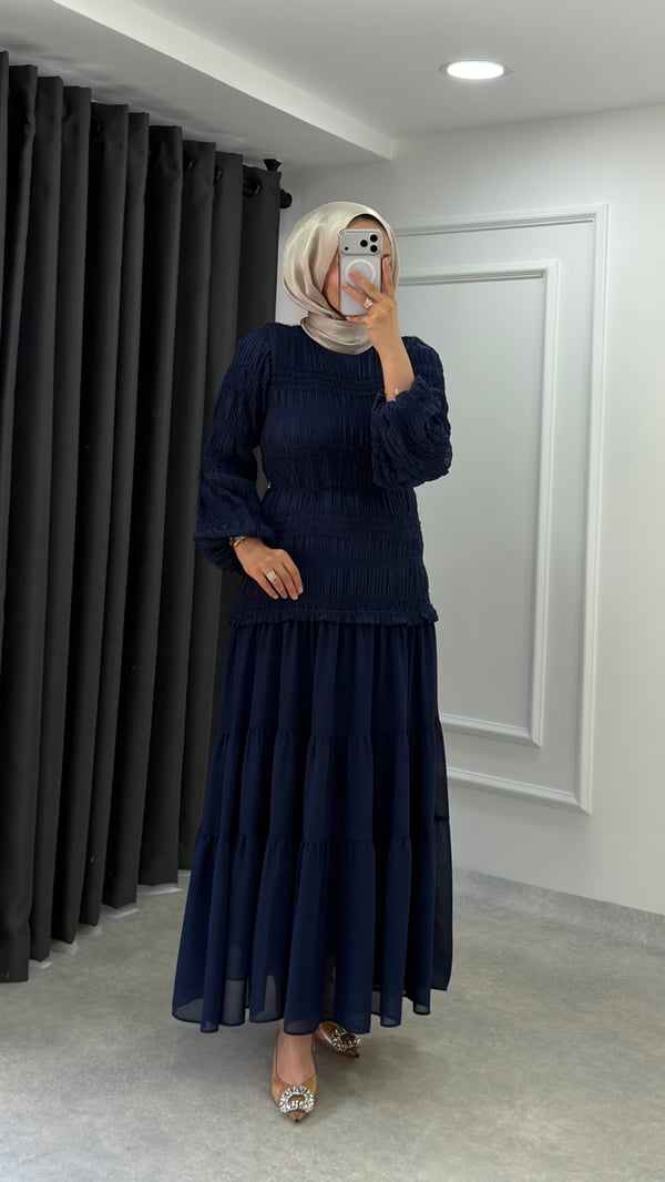 Tülin elbise | Lacivert