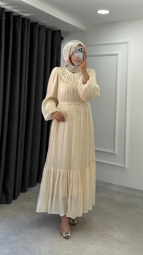 Eylül Elbise | Bej