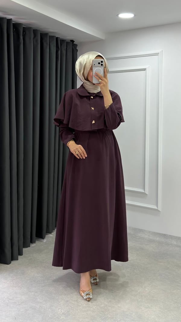 Gözde Elbise | Mürdüm