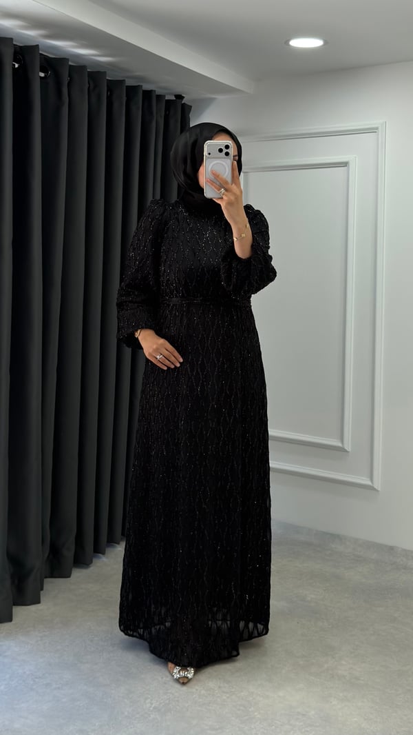 Hüsna Elbise | Siyah