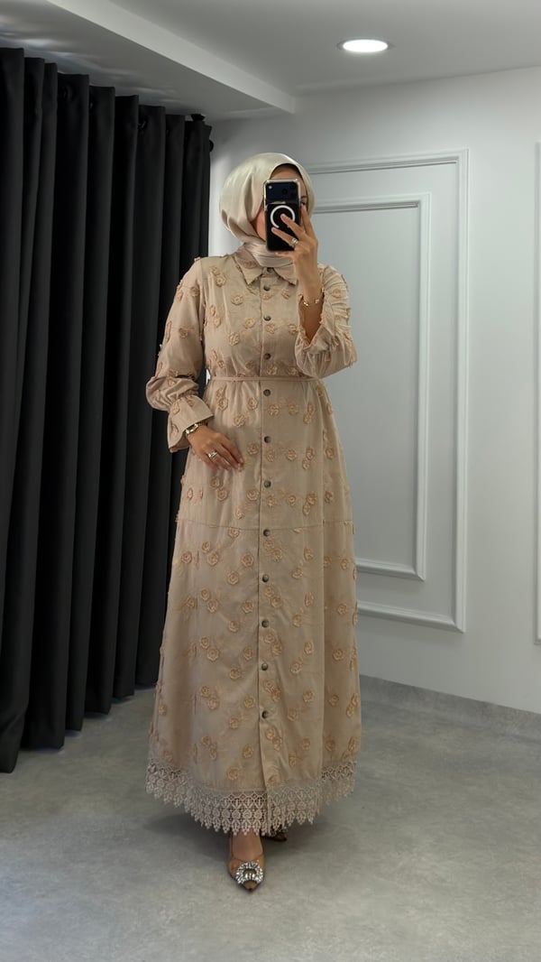 Leyla Elbise | Bej