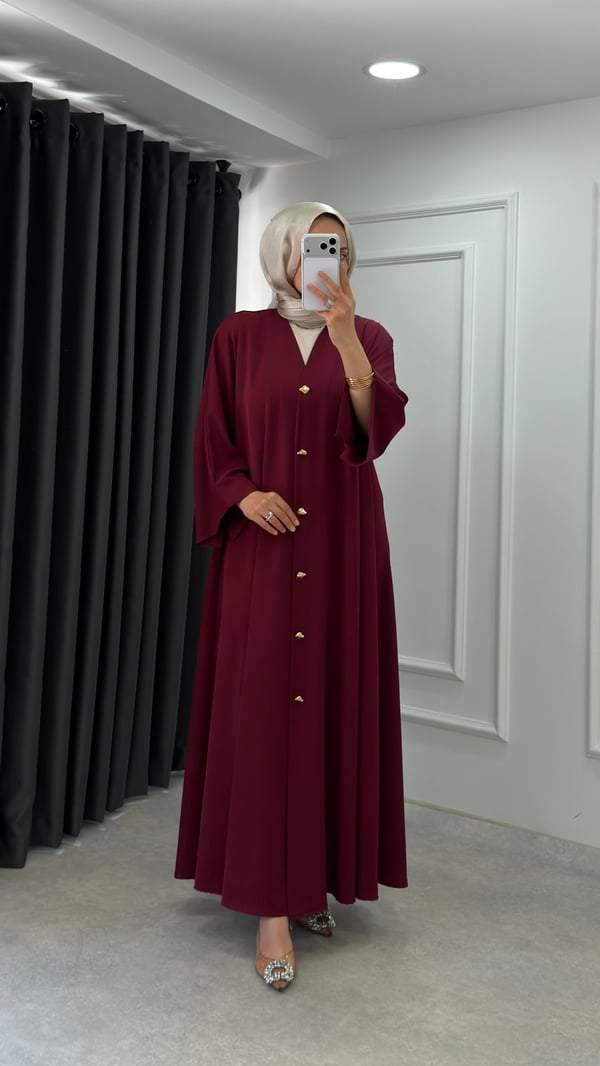 Nilüfer Abaya | Bordo