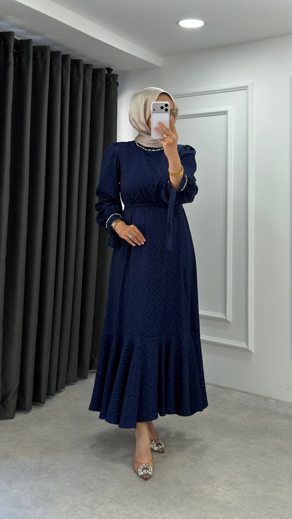 Nurgül  Elbise | Lacivert