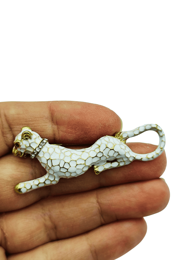 Kibele Leopar Broş Yaka Iğnesi