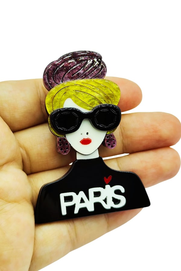 Paris Chic Moda Broşu