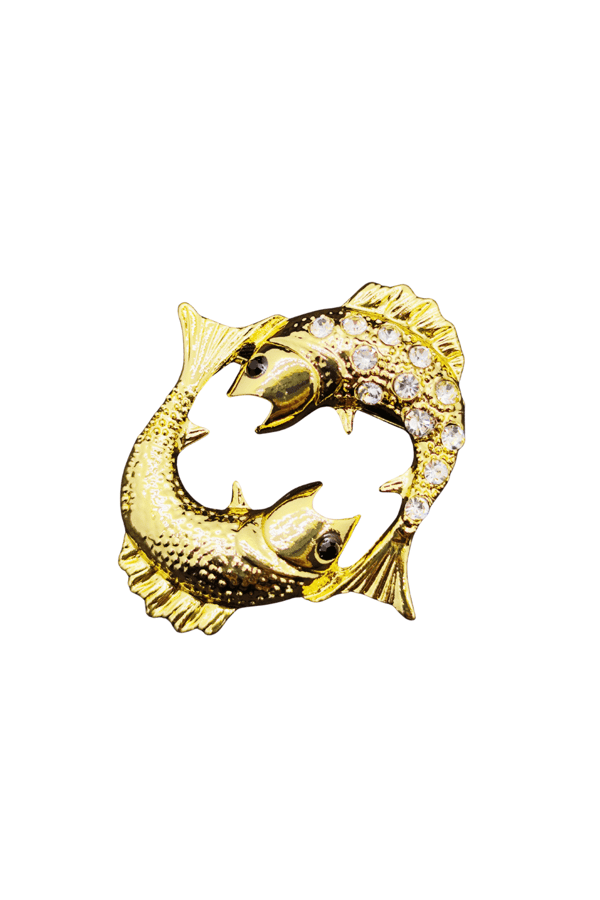 Pisces Duygusal Balık Broşu