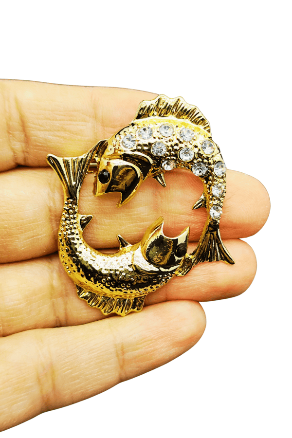 Pisces Duygusal Balık Broşu