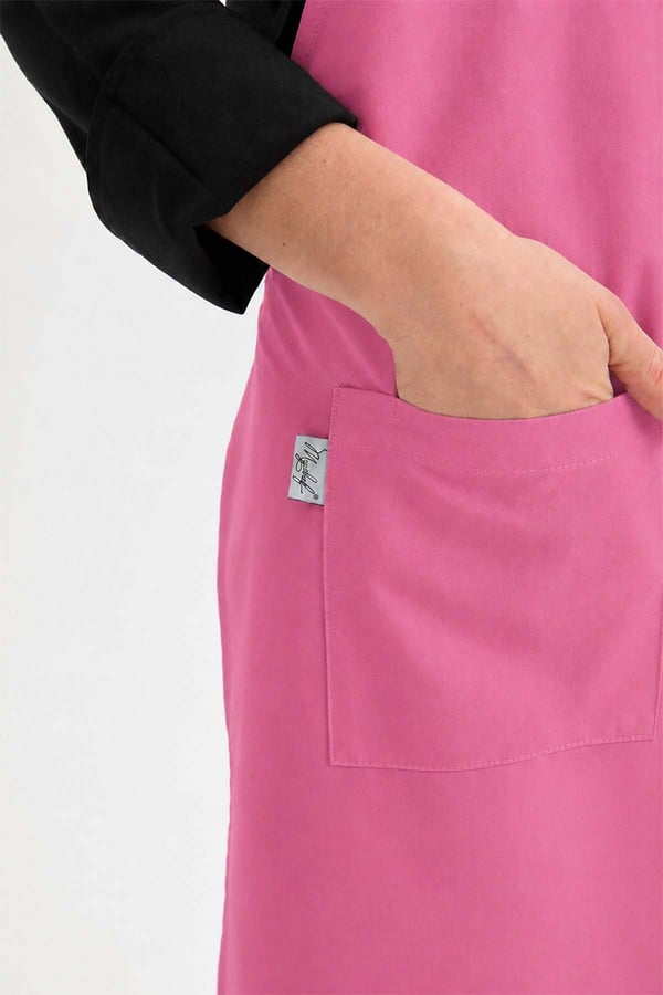 Ayarlananbilir Askılı Alpaka Pembe Boy Önlük