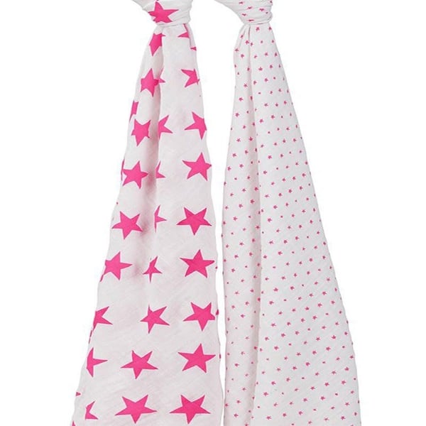 Aden Anais İkili Müslin Set - Floro Pink