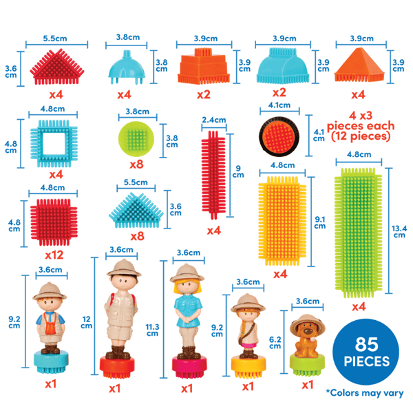 Battat Yapı Oyuncakları - Safari - 85 Parça