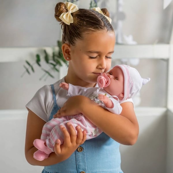 Berenguer Oyuncak Bebek 38 cm - Pembe ve Aksesuar Seti
