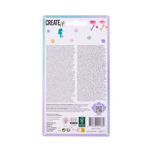Create It Dudak Parlatıcısı Seti - Pembe Mor - Mermaid