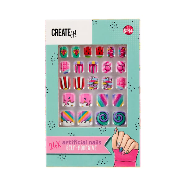Create It Takma Tırnak Seti - Rainbow - Candy Explosion