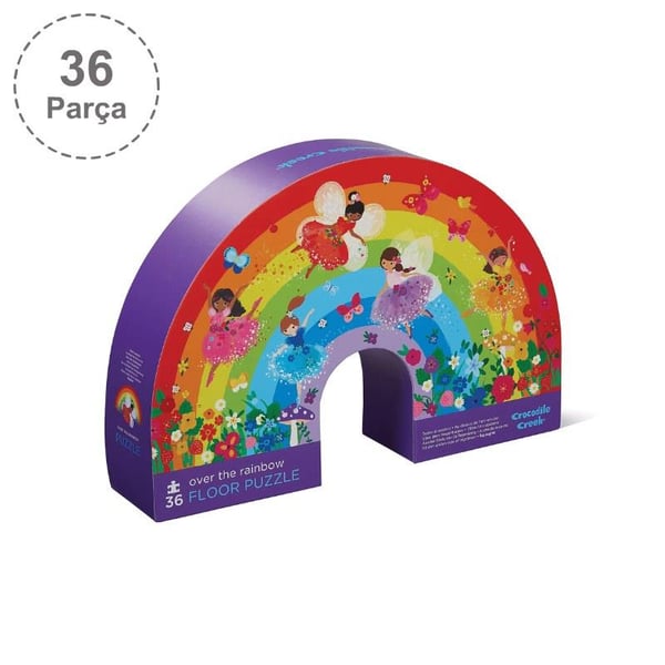 Crocodile Creek Dekoratif Puzzle - 36 Parça - Over the Rainbow