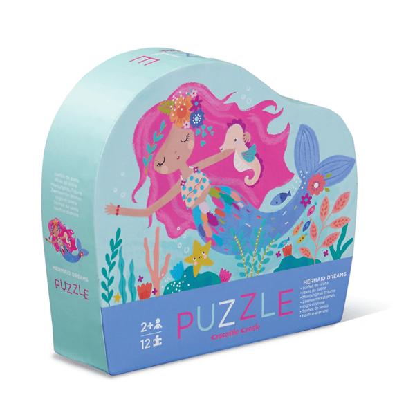 Crocodile Creek Mini Puzzle - 12 Parça - Mermaid Dreams