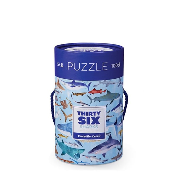Crocodile Creek Puzzle - 100 Parça - Köpek Balıkları