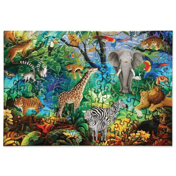 Crocodile Creek Puzzle - 100 Parça - Orman Cenneti