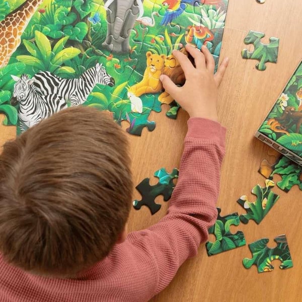 Crocodile Creek Puzzle - 100 Parça - Orman Cenneti