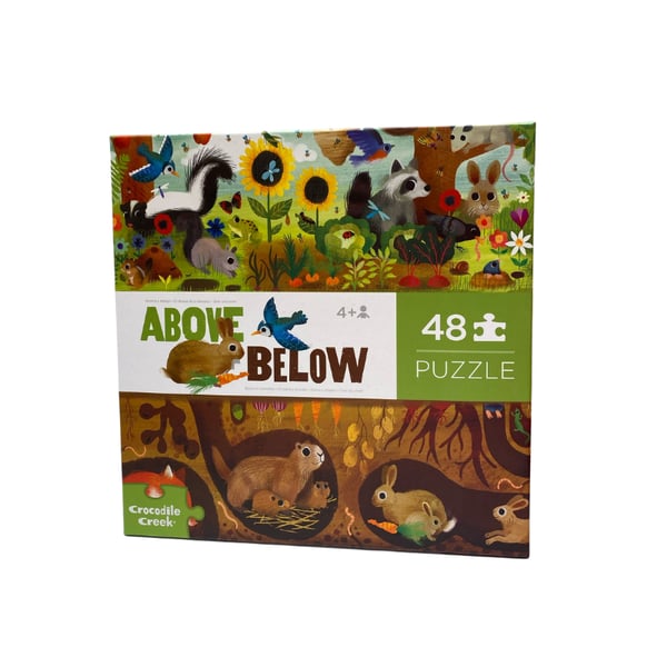 Crocodile Creek Puzzle - 48  Parça - Arka Bahçe Keşfi