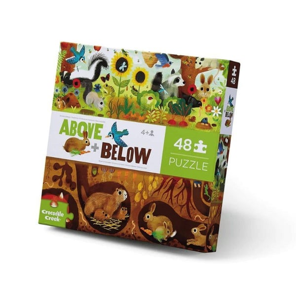 Crocodile Creek Puzzle - 48  Parça - Arka Bahçe Keşfi