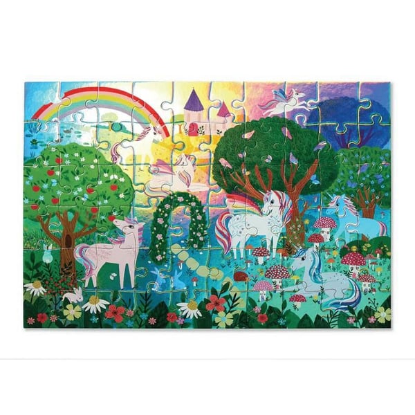 Crocodile Creek Puzzle - 60  Parça - Işıldayan Unicorn