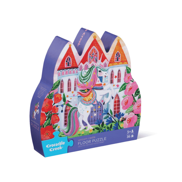 Crocodile Creek Dekoratif Puzzle - 36 Parça - Unicorn Kalesi