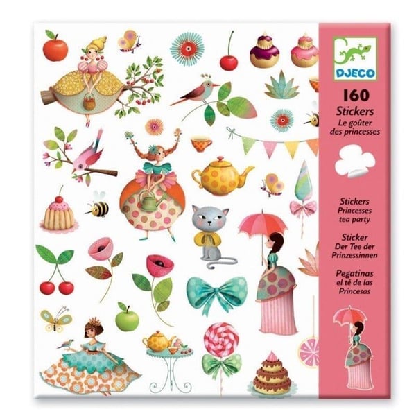 Djeco Çıkartmalar - Princess Tea Party