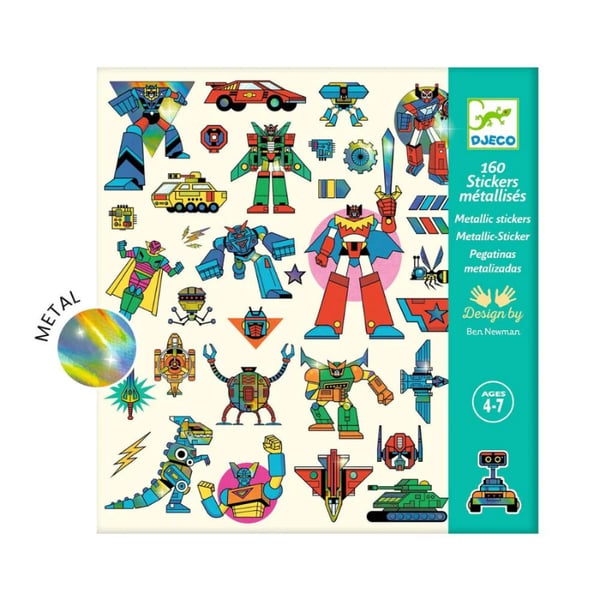 Djeco Çıkartmalar - Robotlar