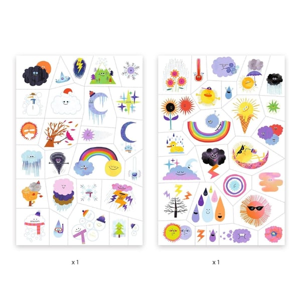 Djeco Dövme - Weather Emojis