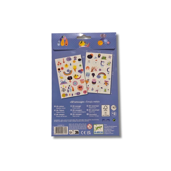 Djeco Dövme - Weather Emojis
