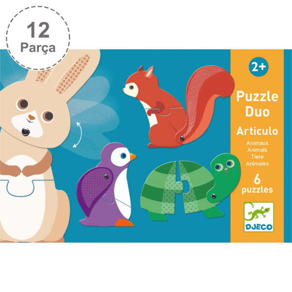 Djeco İkili Puzzle - Articulo Animals