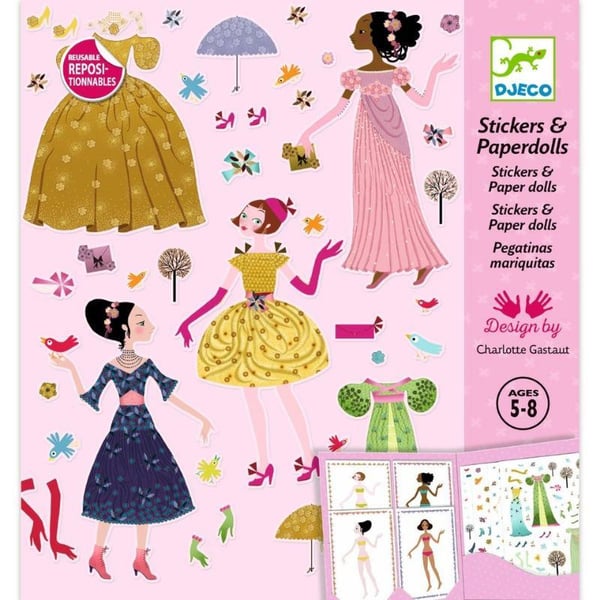 Djeco Kağıt Giydirme Seti - Dresses Through The Seasons