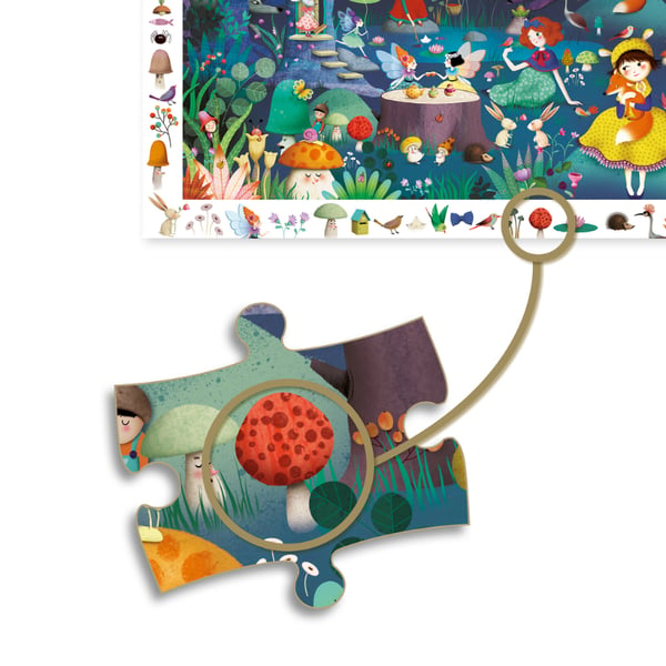 Djeco Klasik Puzzle 100 Parça - Enchanted Forest