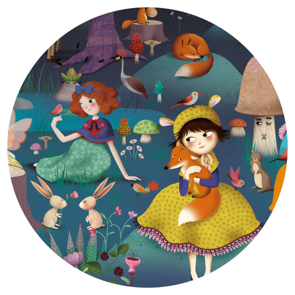 Djeco Klasik Puzzle 100 Parça - Enchanted Forest