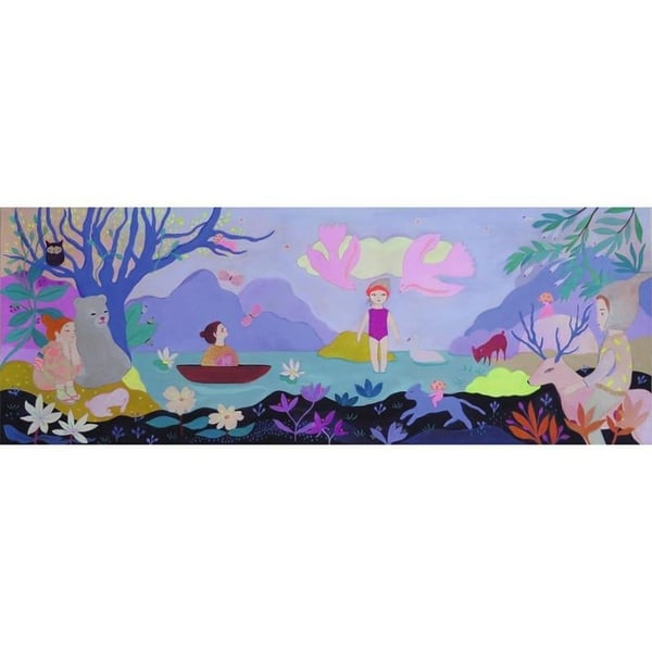Djeco Panoramik Puzzle 100 Parça - Childrens Lake