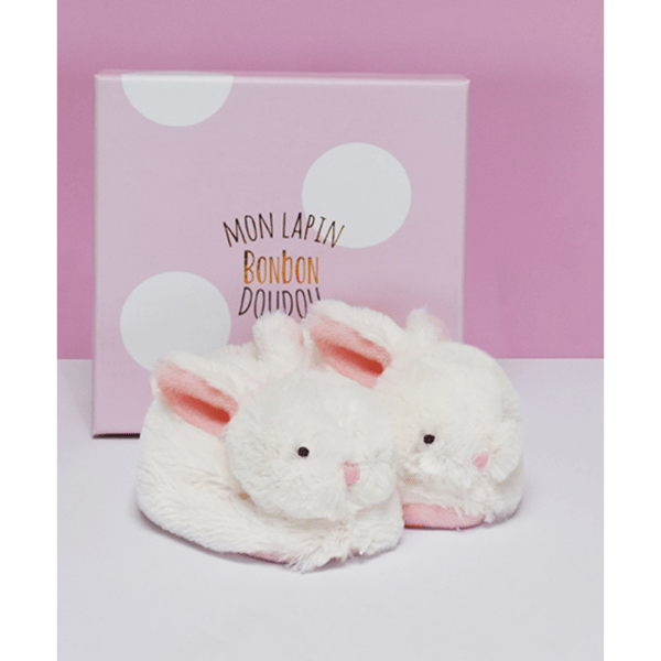 Doudou Hediye Kutulu Pembe Tavşan Panduf