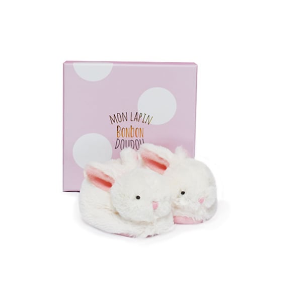Doudou Hediye Kutulu Pembe Tavşan Panduf