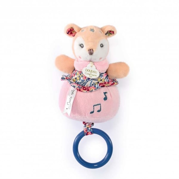 Doudou Müzikli Pembe Yavru Geyik 20 cm